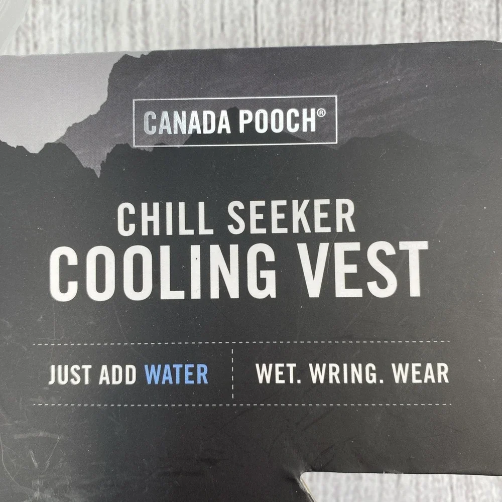 Canada Pooch Chill Seeker Cooling Vest 20 Blue Gray Mesh Harness Summer Jacket